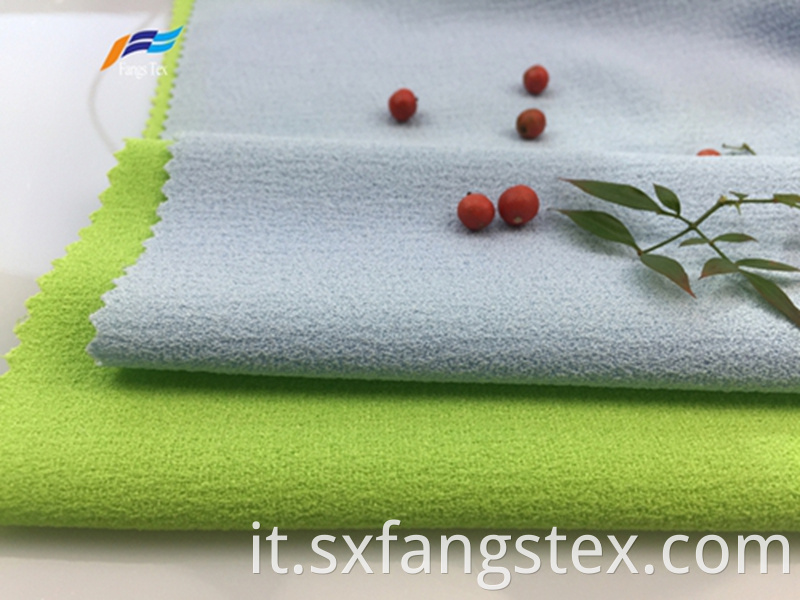 100% Polyester Fleece Crepe Dyed PD Clothing Fabric 1